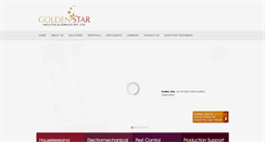 Desktop Screenshot of goldenstarfacilities.com
